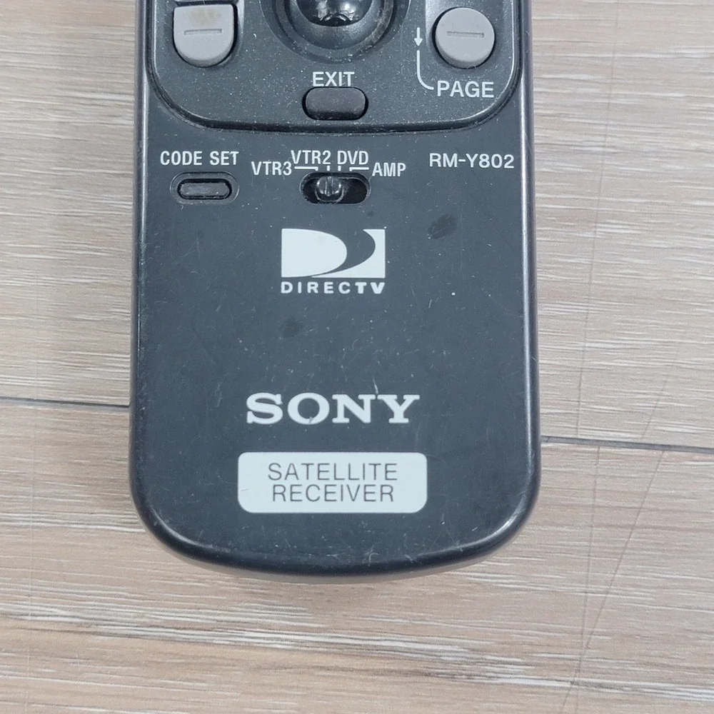 Sony RM-Y802 DirecTV Satellite Receiver Remote Control Black OEM Replacement